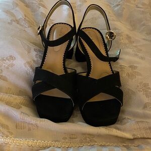 Kelly & Katie Black Strappy Heels